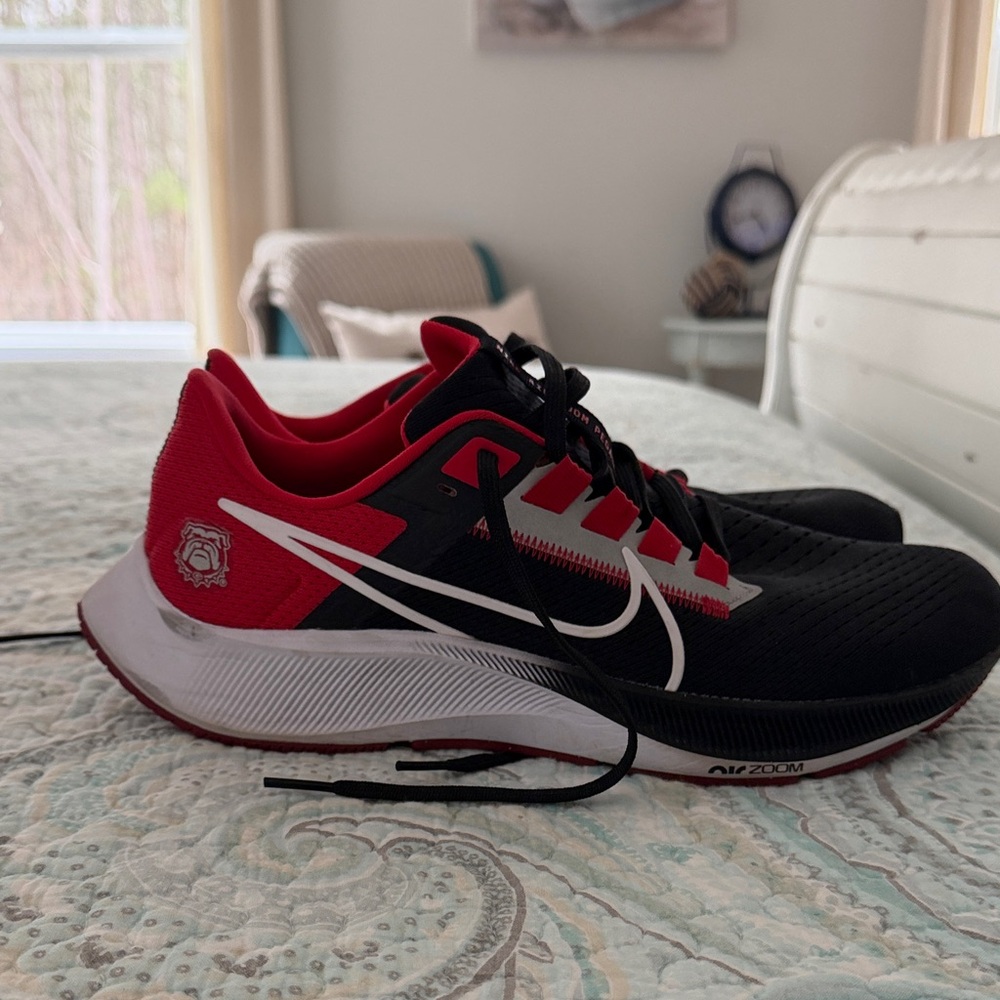 Nike Air Zoom Pegasus Black and Red Men's Athletic Shoes
